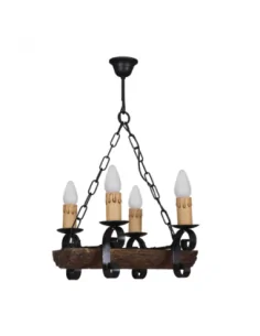 Lampara 4 Luces Tronco...