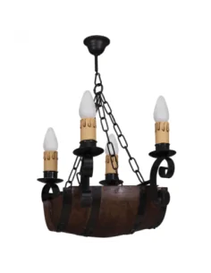 Lampara 4 Luces Barril...