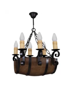 Lampara 6 Luces Barril (66x39)