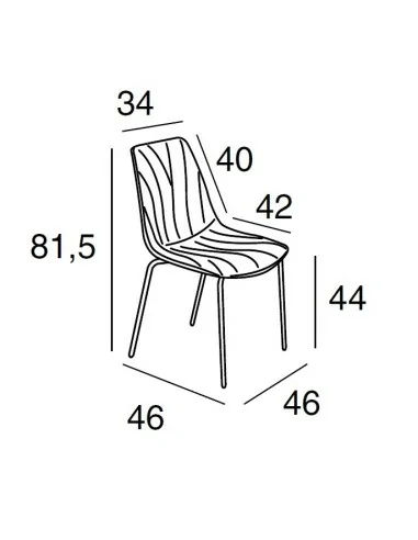 Silla de Comedor Stove Medidas