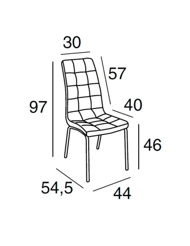 Silla de Comedor Ova Medias