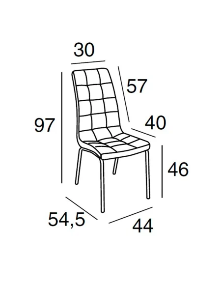 Silla de Comedor Ova Medias