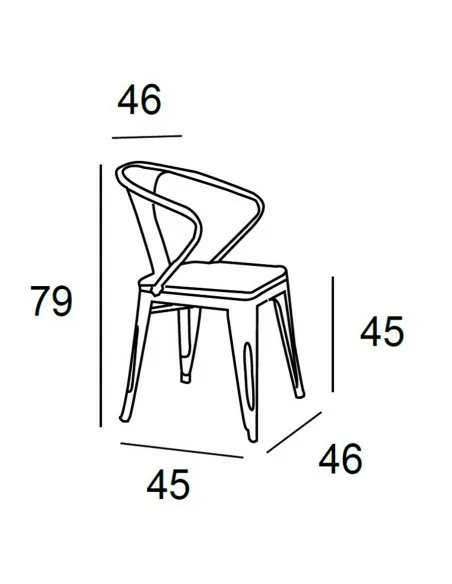 Silla de Comedor Irish Medidas Silla de Comedor Irish Medidas