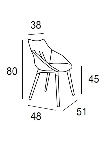 Silla de Comedor Grand Tapizada