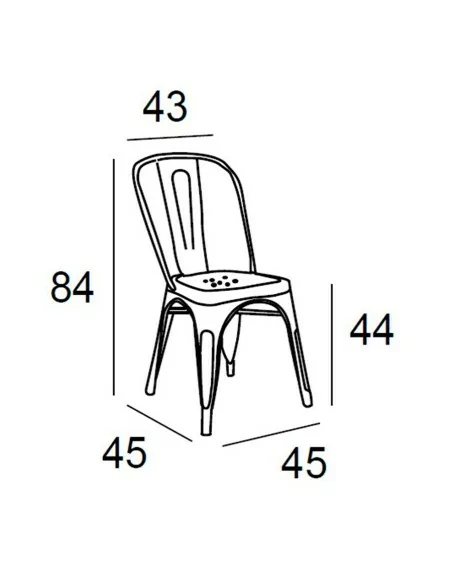 Silla de Comedor Centauro Medidas Silla de Comedor Centauro Medidas
