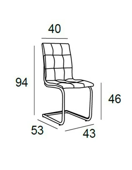Silla de Comedor Tent Medidas Silla de Comedor Tent Medidas