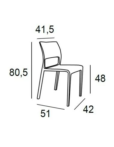 Silla de Comedor Merk Medidas Silla de Comedor Merk Medidas
