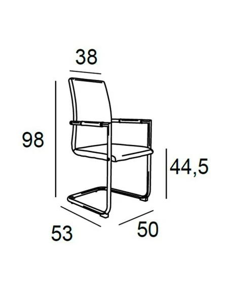 Silla de Comedor Evo Medidas Silla de Comedor Evo Medidas