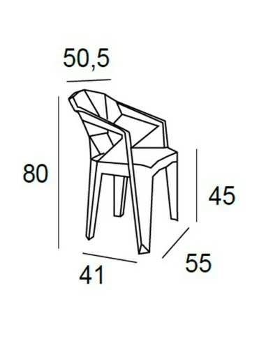 Silla de Comedor Cosmos Medidas