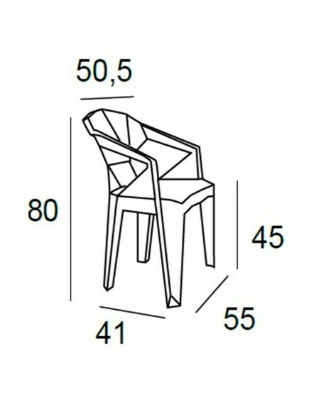 Silla de Comedor Cosmos Medidas
