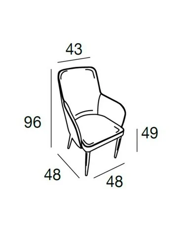 Silla de Comedor Chile Medidas