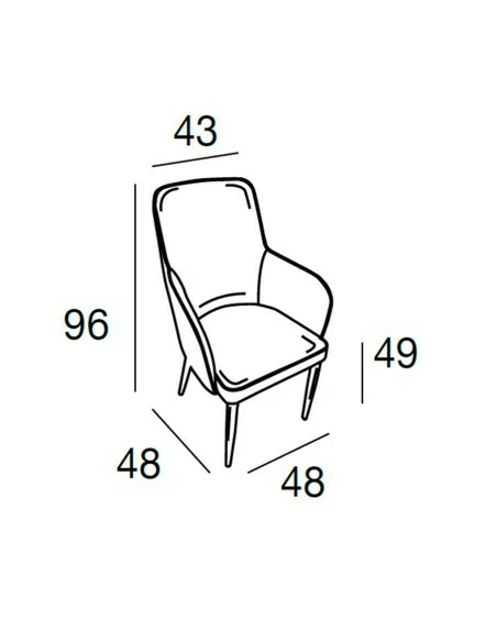 Silla de Comedor Chile Medidas