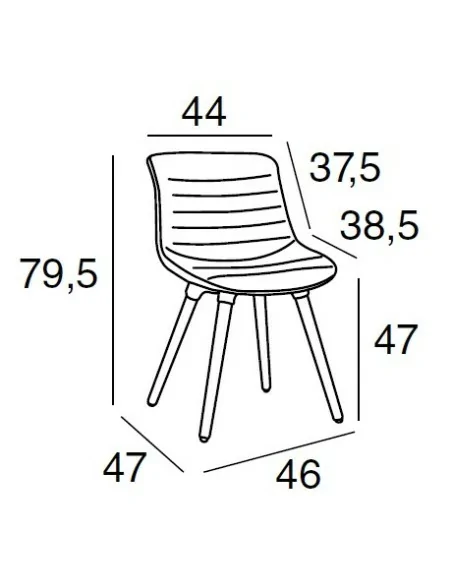 Silla de Comedor Tempo Medidas Silla de Comedor Tempo Medidas