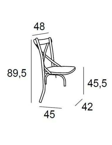 Silla de Comedor Blew Medidas Silla de Comedor Blew Medidas