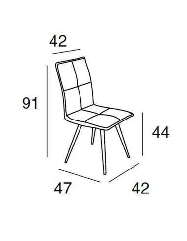 Silla de Comedor Canden Medidas Silla de Comedor Canden Medidas