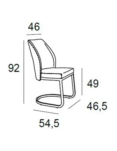 Silla de Comedor Atlas Medidas Silla de Comedor Atlas Medidas