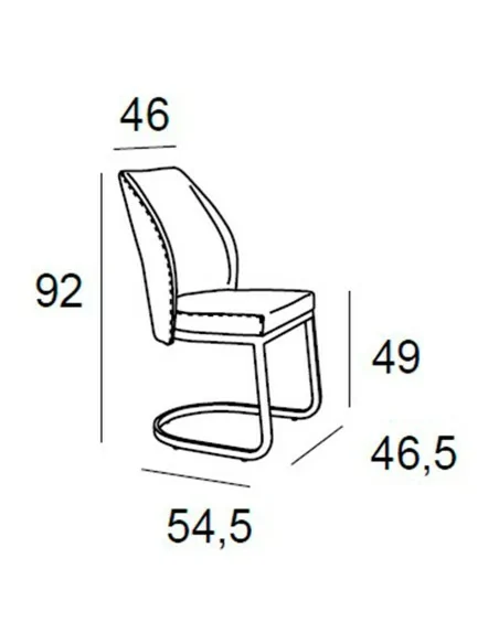 Silla de Comedor Atlas Medidas Silla de Comedor Atlas Medidas