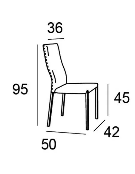 Silla de Comedor Pana Ecopiel Medidas Silla de Comedor Pana Ecopiel Medidas