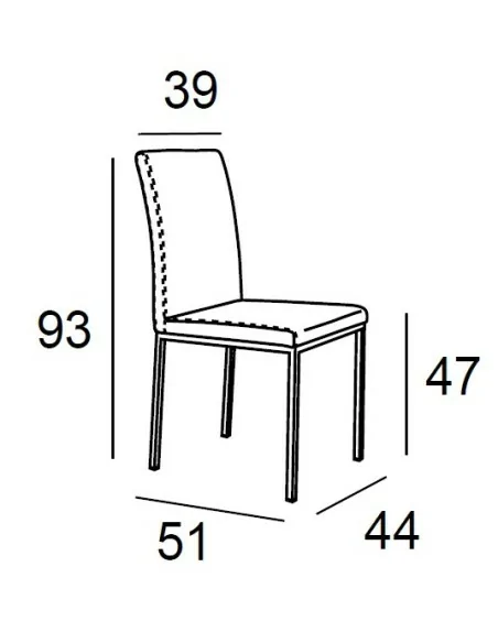 Silla de Comedor Kise Medidas Silla de Comedor Kise Medidas