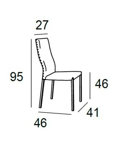 Silla de Comedor Pana Medidas Silla de Comedor Pana Medidas