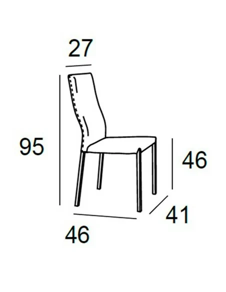 Silla de Comedor Pana Medidas Silla de Comedor Pana Medidas