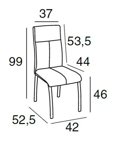Silla de Comedor Ino Tejido Medidas Silla de Comedor Ino Tejido Medidas
