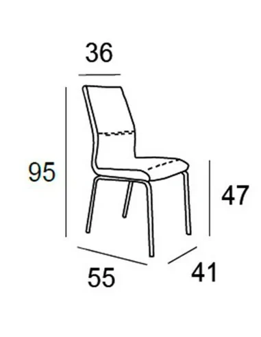 Silla de Comedor Ende Medidas Silla de Comedor Ende Medidas