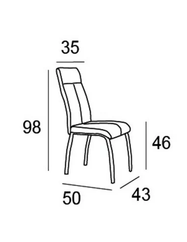 Silla de Comedor Ino Medidas Silla de Comedor Ino Medidas