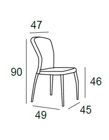 Silla de Comedor Bones Medidas Silla de Comedor Bones Medidas