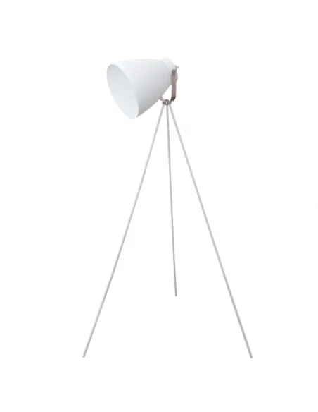 Lámpara de Pie GETTING 1xE27 Al.150xD.89cm Blanco/Cromo