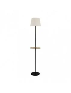 Pie Salon Acero 1xe27 Negro...