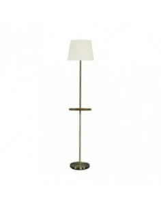 Pie Salon Acero 1xe27 Cuero...