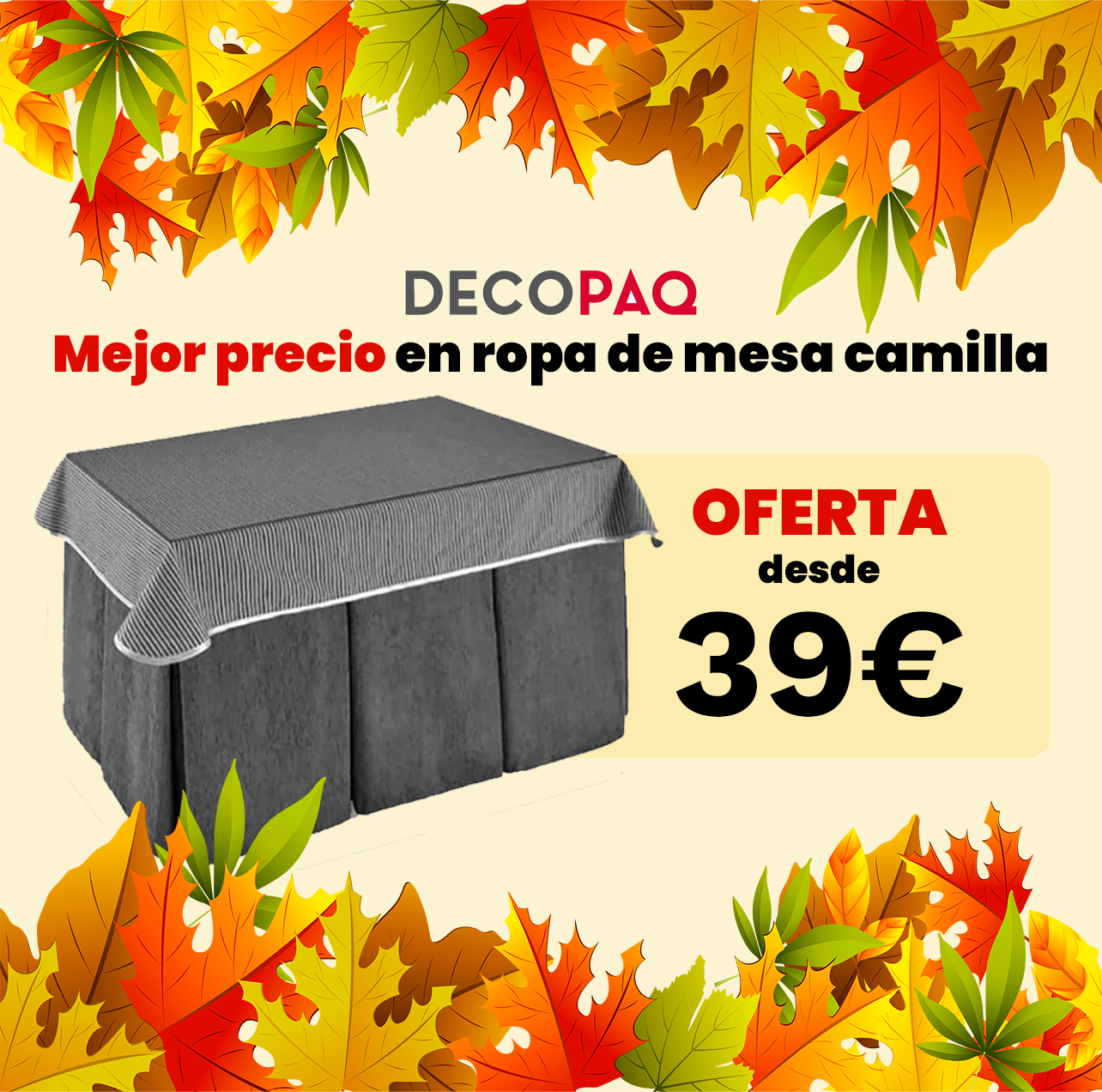 Ofertas Mesa Camilla